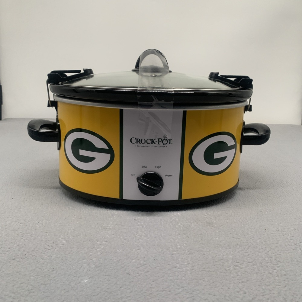 Green Bay Packers CROCK-POT Slow Cooker  MINT Hard To Find Color Pattern